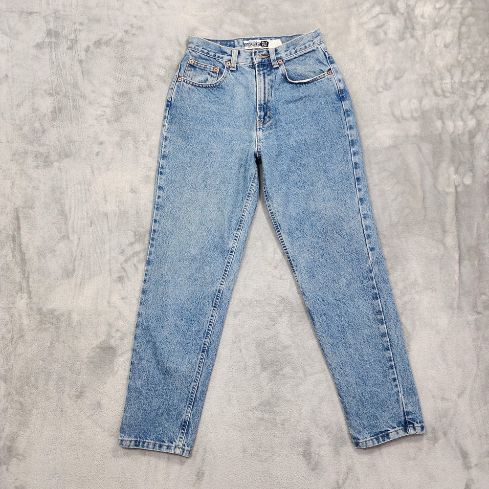 Vintage Gap Jeans Women 6 Blue Ankle Classic Fit High Rise Mom Tapered Stonewash